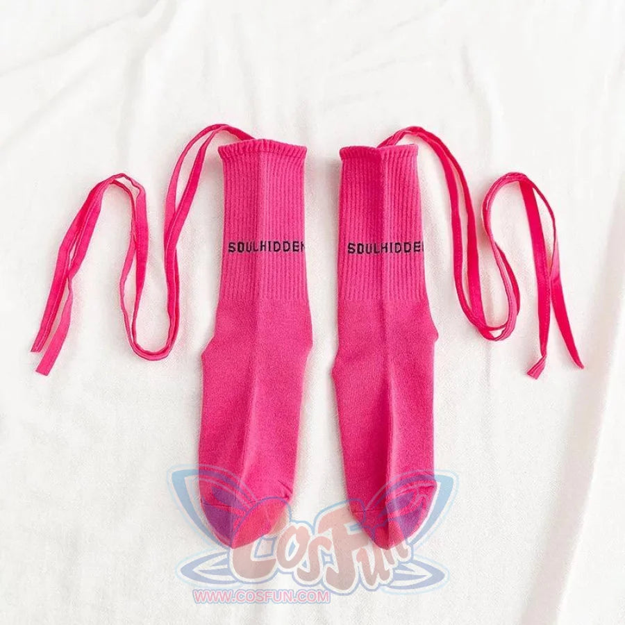 Jk Socks Tied Strip Thin Summer Kawaii Stockings&amp;socks