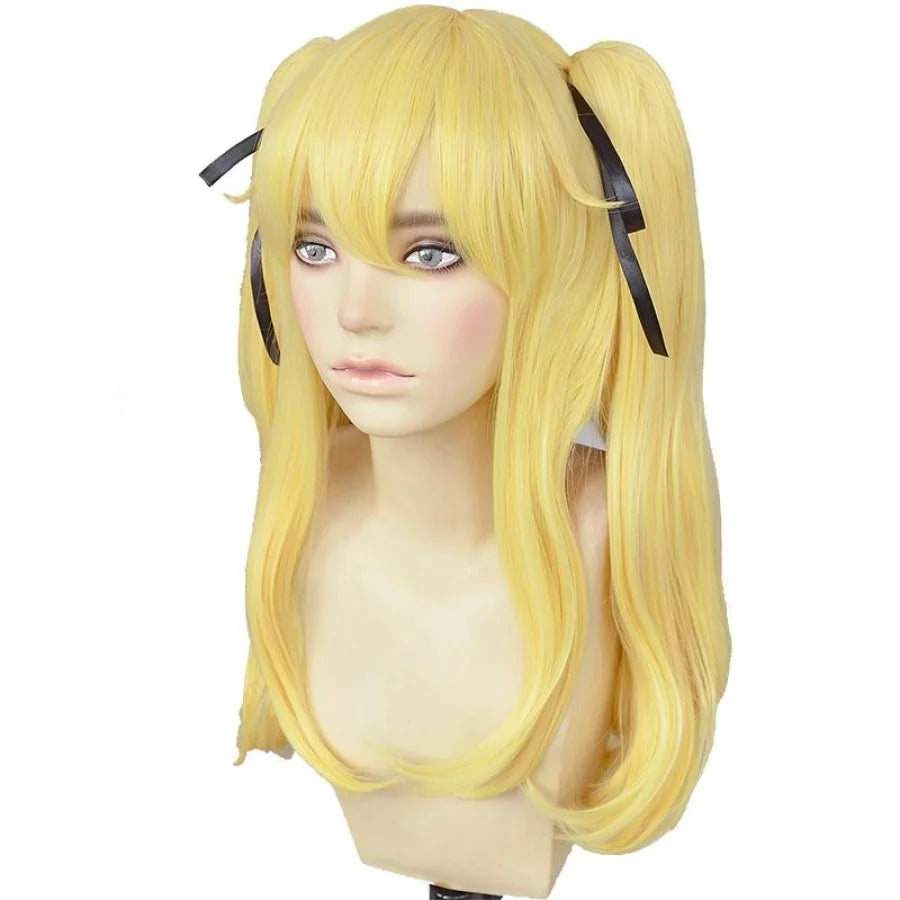 Kakegurui Compulsive Gambler Mary Saotome Cosplay Wigs Blonde Pigtails Mp005867