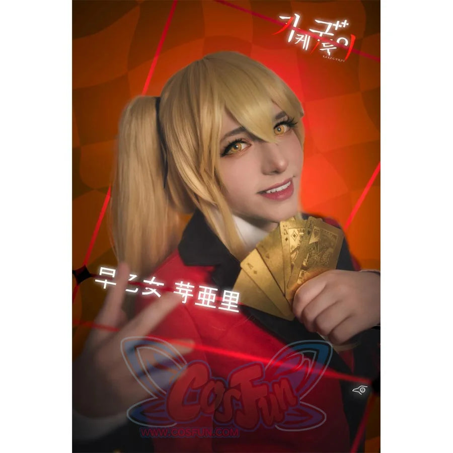 Kakegurui Compulsive Gambler Mary Saotome Cosplay Wigs Blonde Pigtails Mp005867
