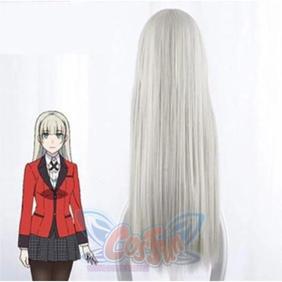 Kakegurui Compulsive Gambler Ririka Momobami Cosplay Wigs Long Hair C00018