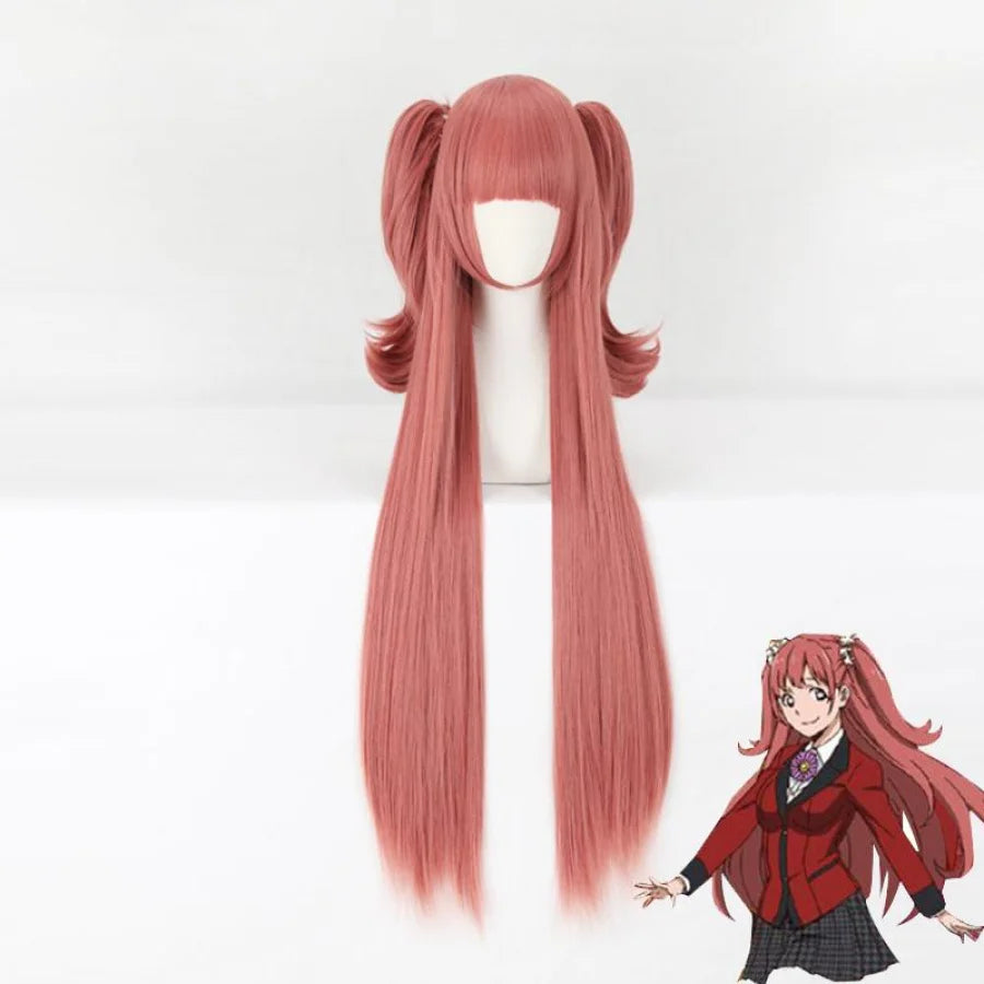Kakegurui Compulsive Gambler Yumemi Yumemite Cosplay Wigs Pigtails Mp006289