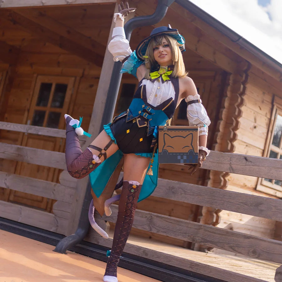 PRE-SALE Genshin Impact Kirara Cosplay Costume Phantom in Boots Outfit C09116 AA Costumes