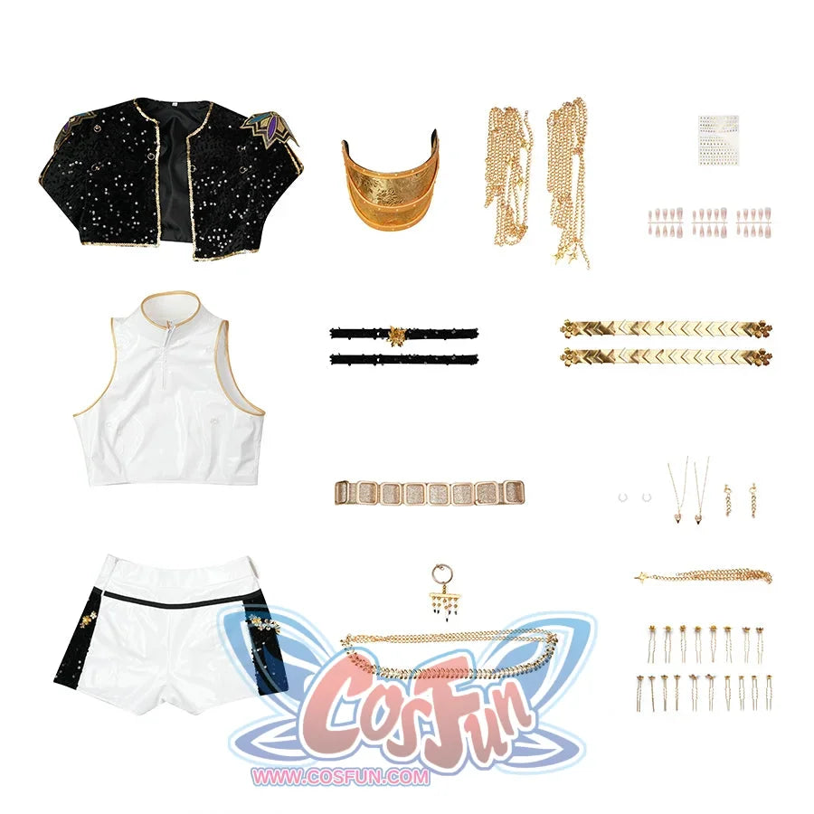 KPop Demon Hunters Rumi Cosplay Costume GOLDEN HUNTR/X Outfit