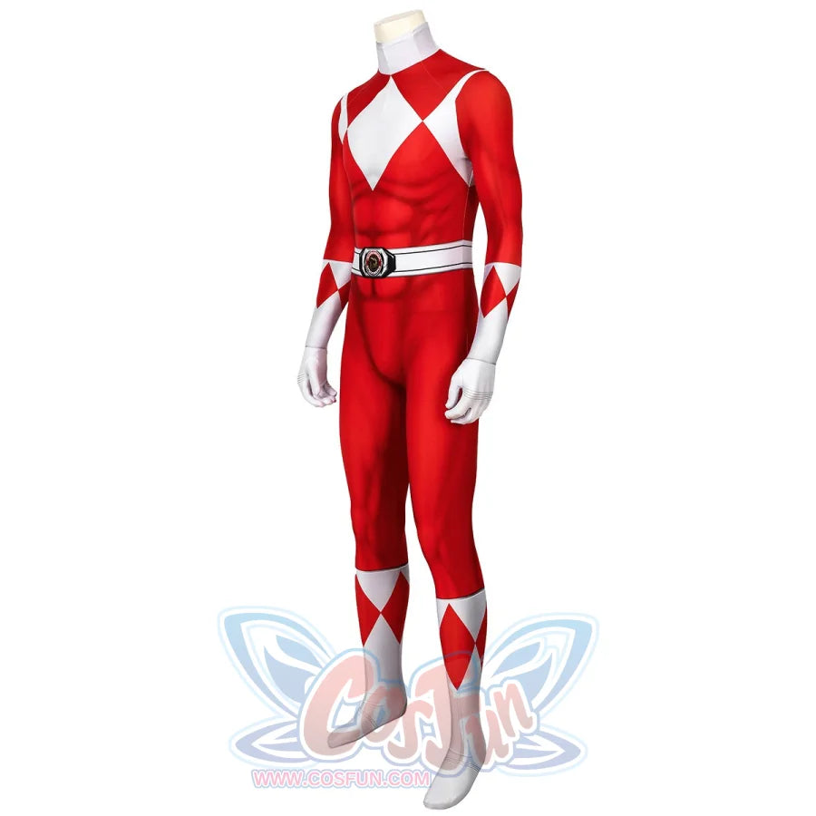 Kyoryu Sentai Zyuranger Tyranno Ranger Geki Cosplay Jumpsuit Mp005958 Costumes
