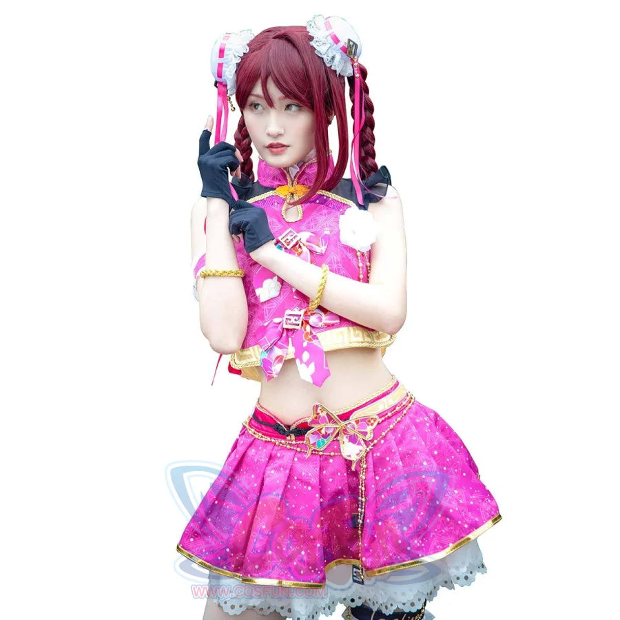 Lovelive!sunshine!! Aqours Sakurauchi Riko Cosplay Costume Cheongsam Awakening Ver. Mp005223