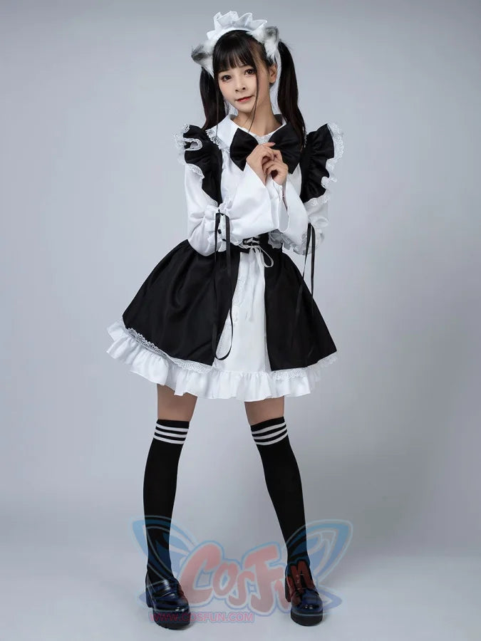 Maid Anime Dress Black And White Apron Lolita Cosplay Costume Mp005702 Costumes