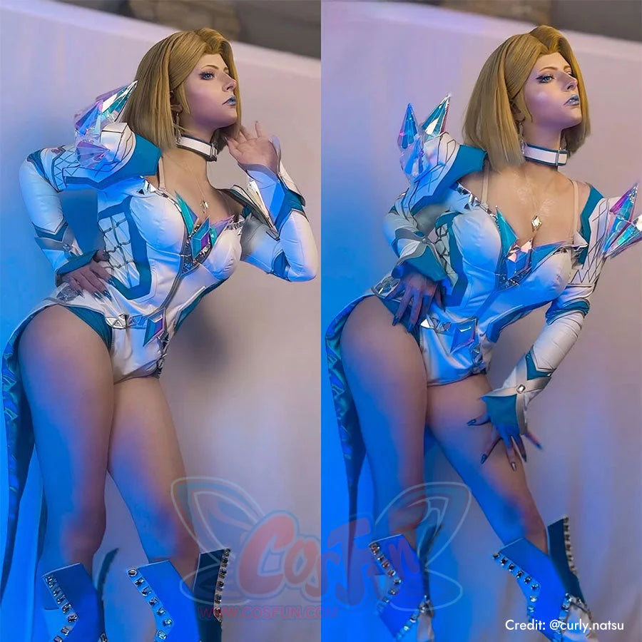 Game Rivals Emma Frost White Queen Cosplay Costume N09436 Costumes