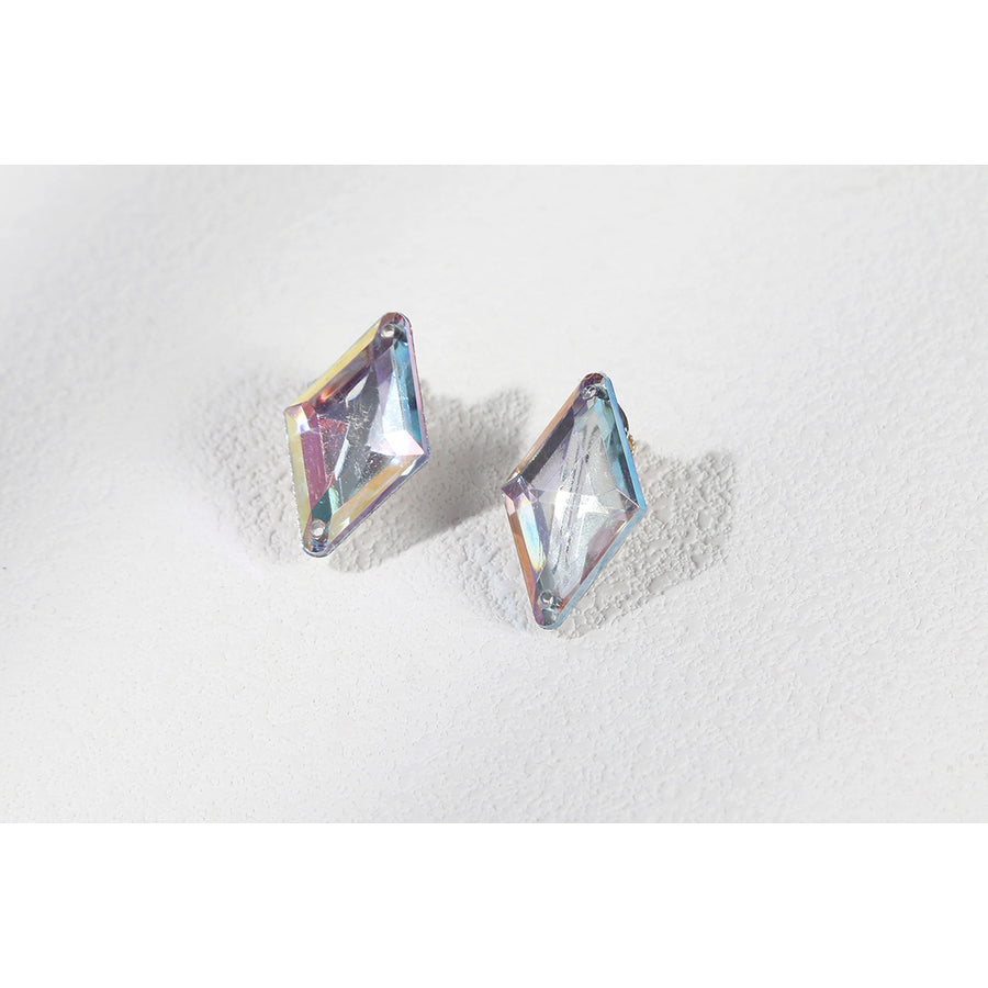 Marvel Rivals Black Cat Felicia Hardy cosplay earrings detail pairs angled gem-like drops for the costume.