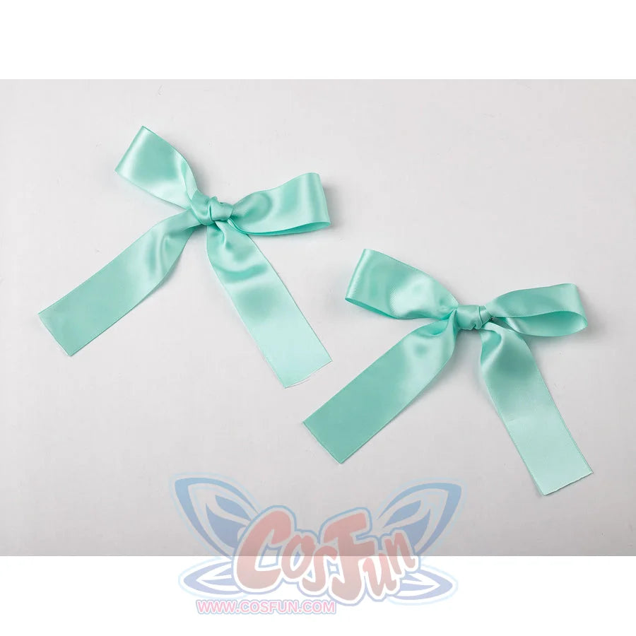 Melanie Martinez K-12 Cry Baby cosplay hairbands pair mint satin bows for the costume styling set.