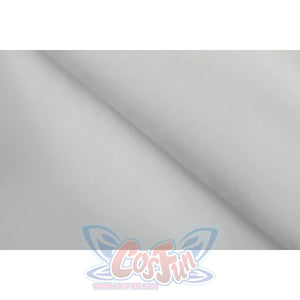 Close-up of Nico Robin cosplay costume white textured hat fabric with smooth surface and subtle weave