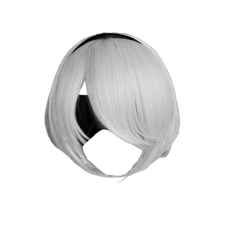 Nier: Automata Yorha 2B White Cosplay Wig Mp003637 Us Warehouse (Us Clients Available) Wigs