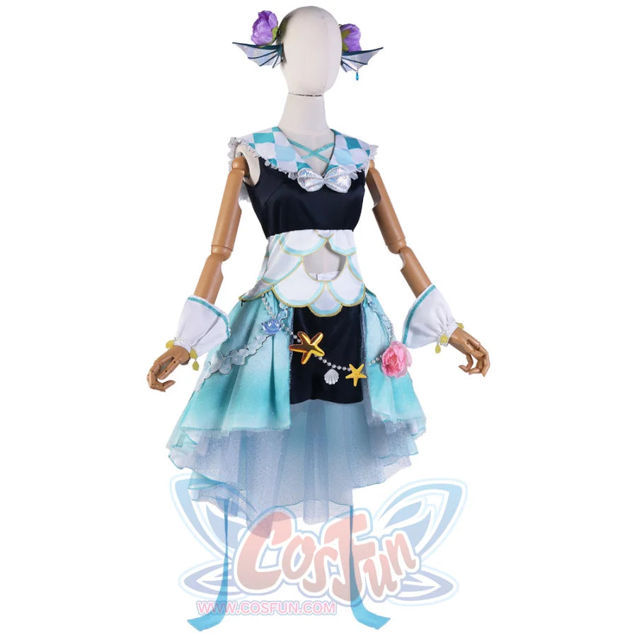 Nijisanji Virtual Youtuber Finana Ryugu Cosplay Costume C07163 Costumes