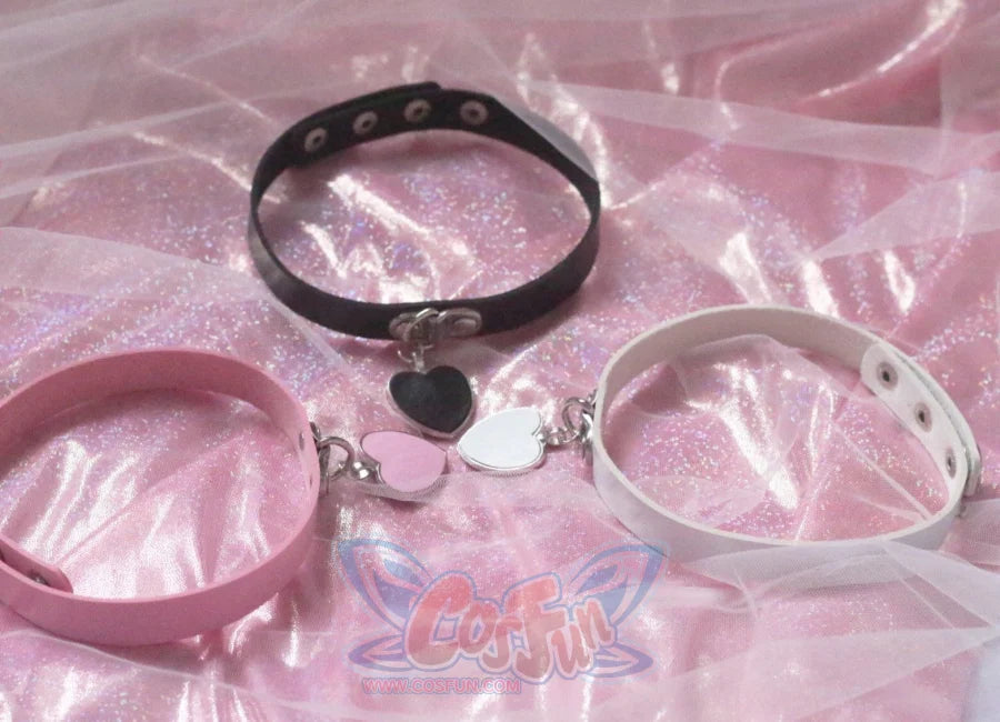 O Ring Wristband Anklet Armlet Love Pendant Leather Bracelets Choker Props &amp; Accessories