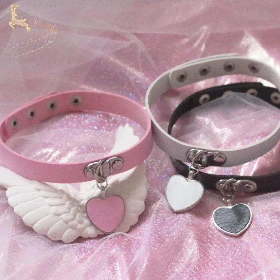 O Ring Wristband Anklet Armlet Love Pendant Leather Bracelets Choker Props &amp; Accessories