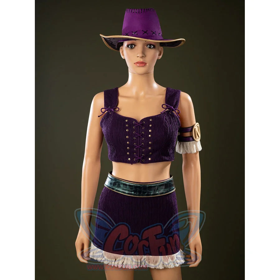 One Piece Nico Robin cosplay top and skirt crop the laced bodice above the green belt and fringed trim.