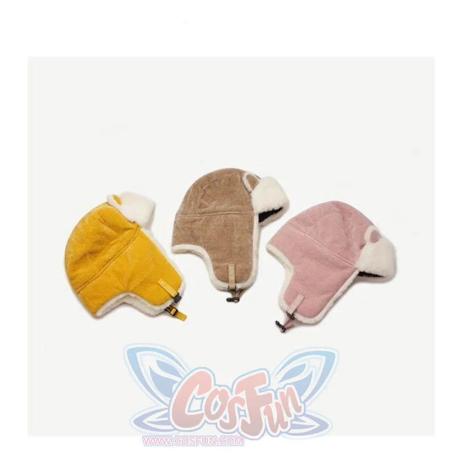Outdoor Cute Fox Ears Fleece Helmet Caps Hats&amp;caps