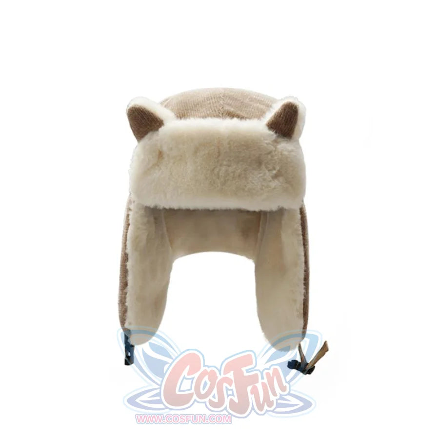 Outdoor Cute Fox Ears Fleece Helmet Caps Hats&amp;caps