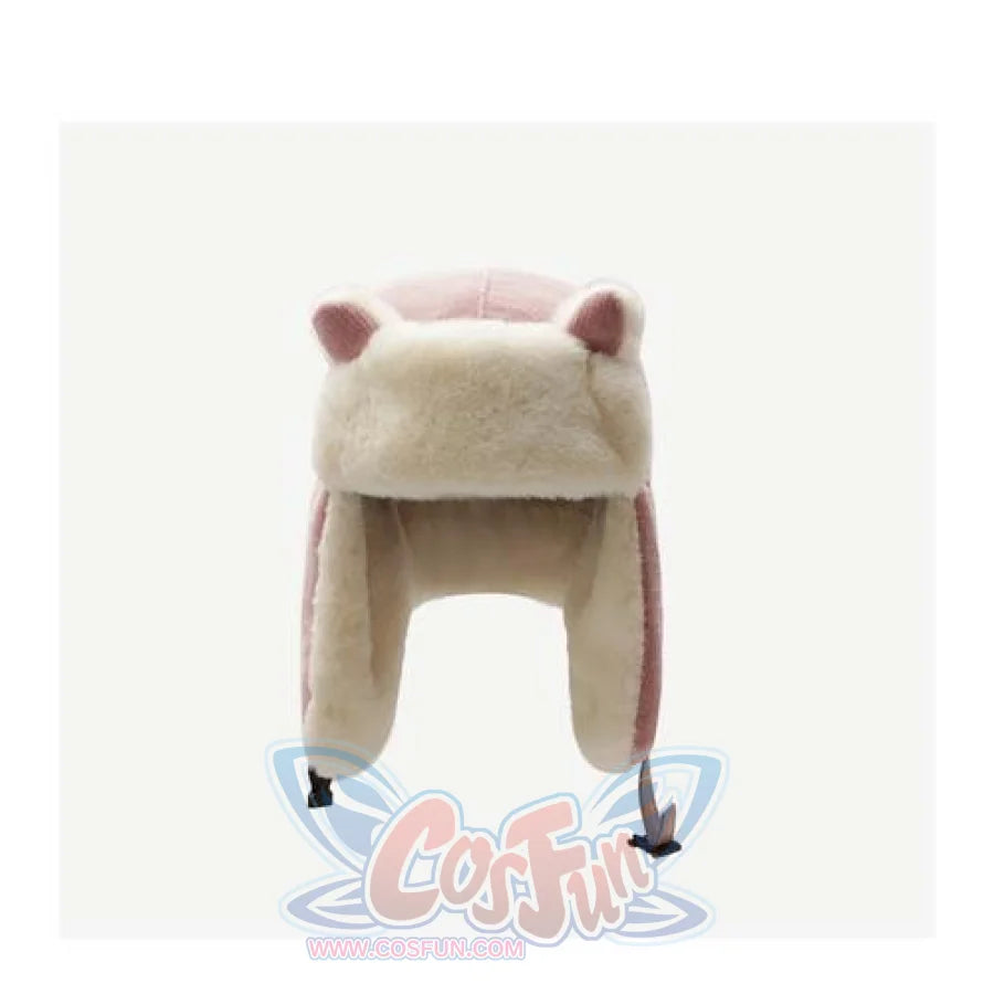 Outdoor Cute Fox Ears Fleece Helmet Caps Pink / M56-58Cm Hats&amp;caps