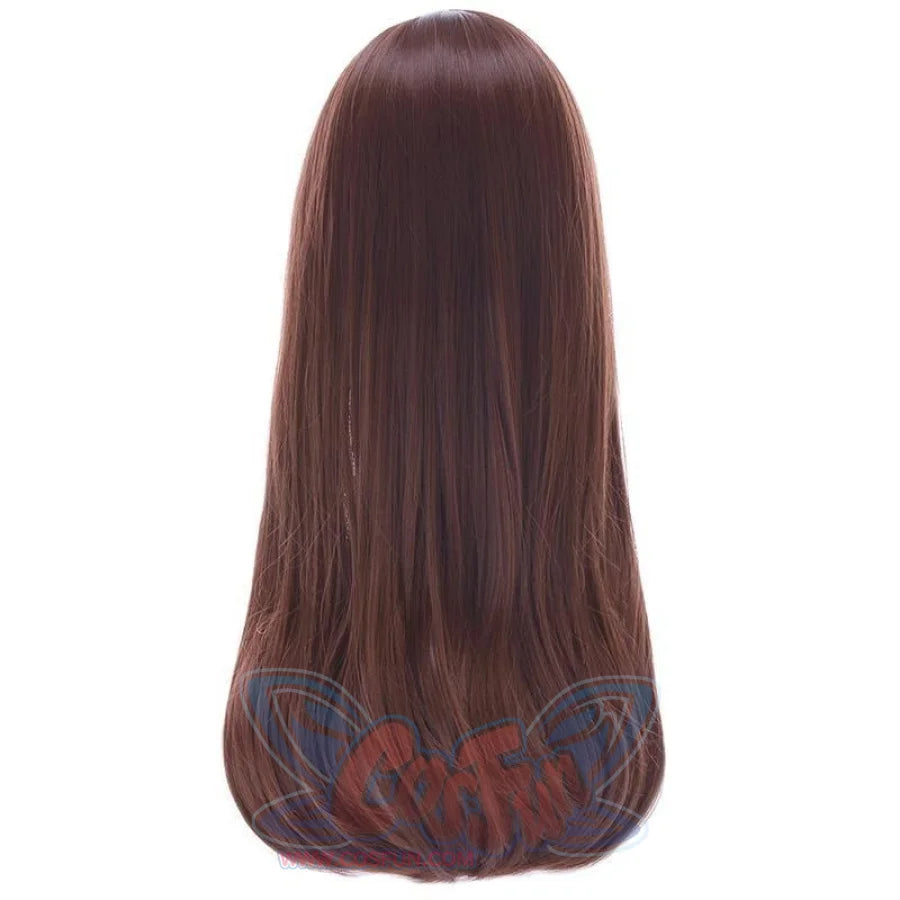 Over Watch Ow Hana Song D.va Cosplay Wig Long Brown Hair C00290 Wigs