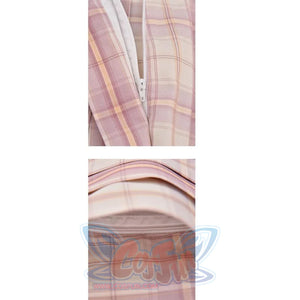 Plaid Jk Uniform Pink A-Line Pleated Skirt Mp005923