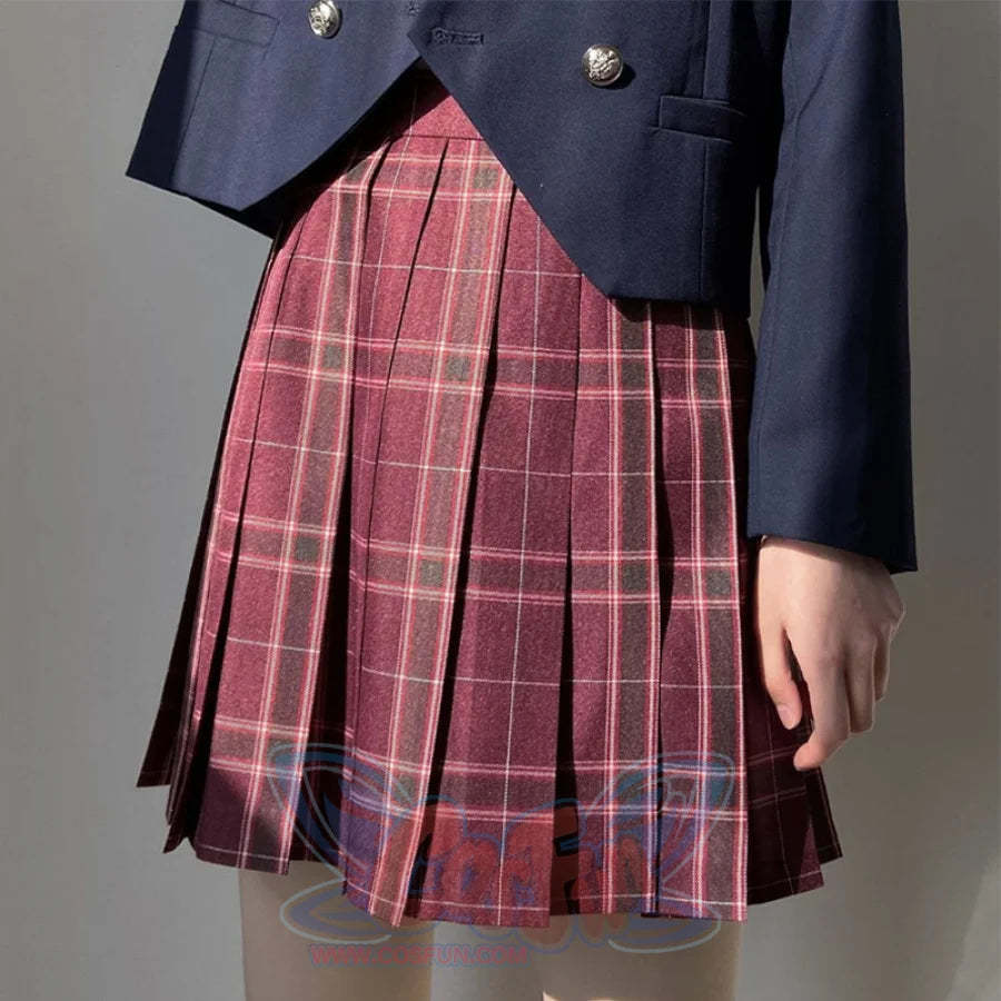 Prep School Plaid Pleated Skirt Mp006142