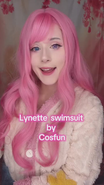 【CLEARANCE】COSFUN Genshin Impact Lynette Cosplay Derivative Bodysuit Swimsuit BST0019