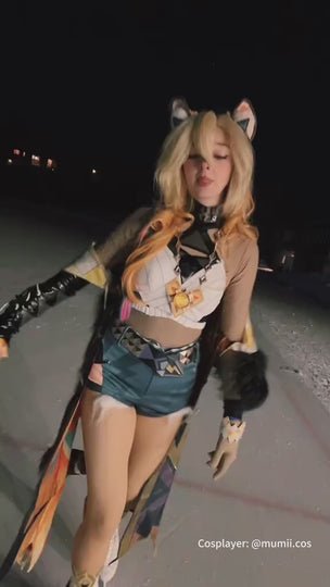 Genshin Impact Xilonen Cosplay Costume N09169 AA