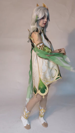 【CLEARANCE】Genshin Impact Nahida/Lesser Lord Kusanali Cosplay Costume N02945 AA