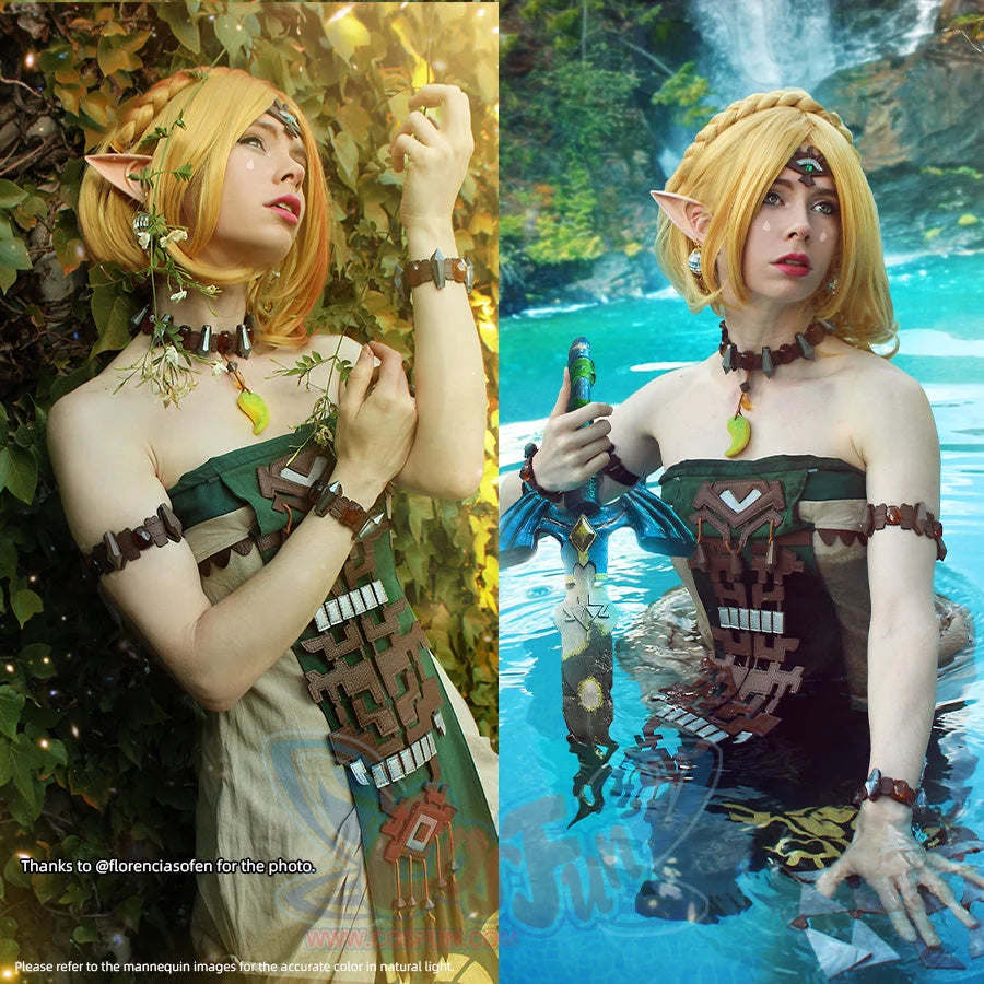 princess zelda tears of the kingdom dress The Legend Of Zelda: Tears Of The Kingdom Sonia Cosplay Halloween Dress Outfits