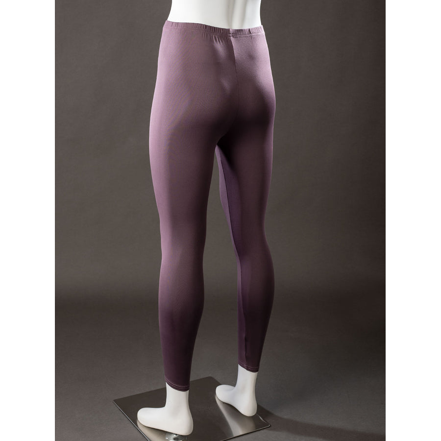 Raven Rachel Roth cosplay purple tights back view follows the fitted leg shape below the costume layers.