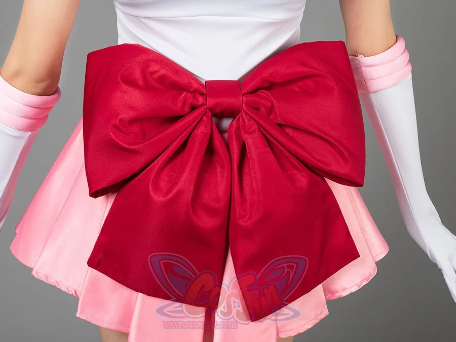 Sailor Chibi cosplay skirt detail layers rose pleats beneath the white sailor bodice