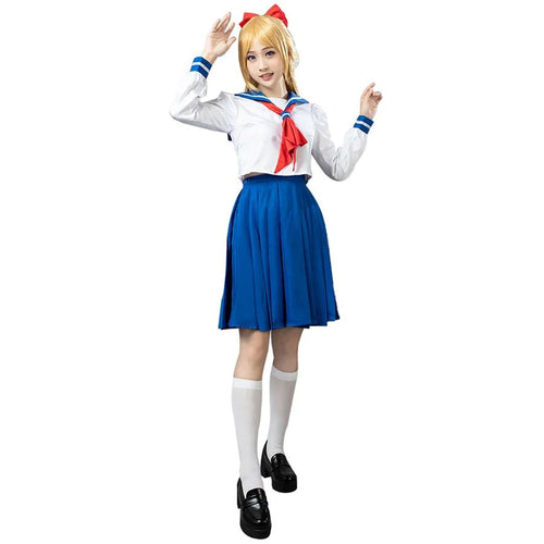 Sailor Crystal Sailor Venus Minako Aino Cosplay School Costume CLT3719