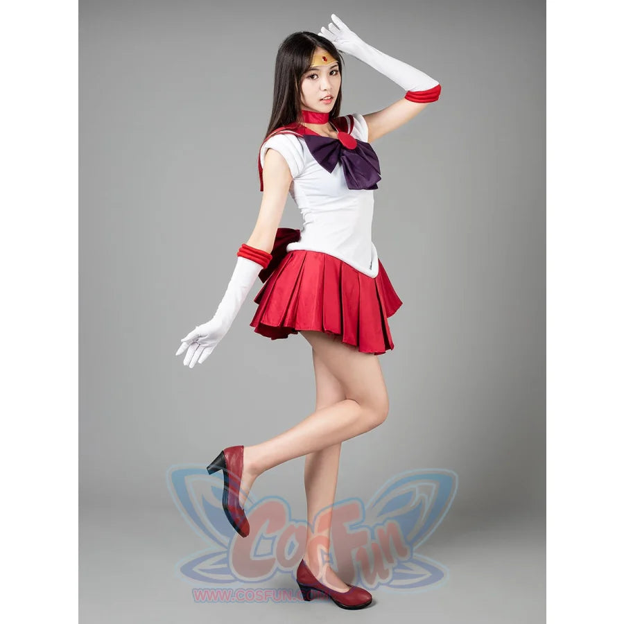Sailor Moon Mars Hino Rei Cosplay Costumes Red Suit Mp000570 Xs / Us Warehouse (Us Clients
