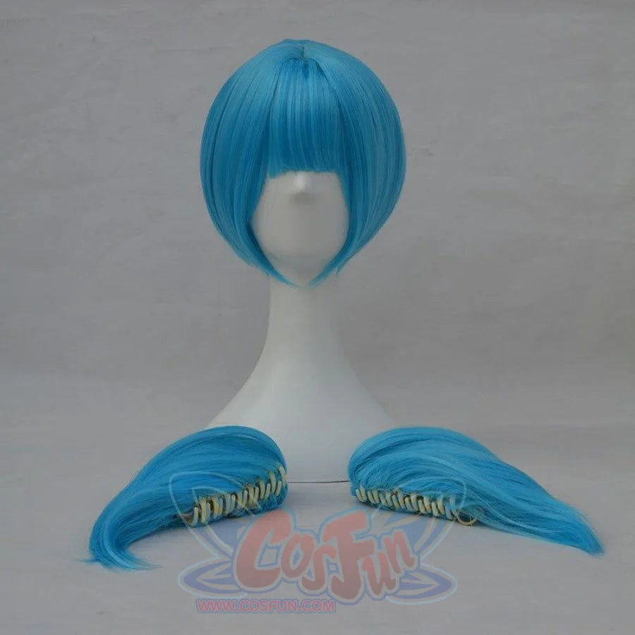 Sally Face Sallyface Sal Fisher Cosplay Wig Short Blue Hair Wigs