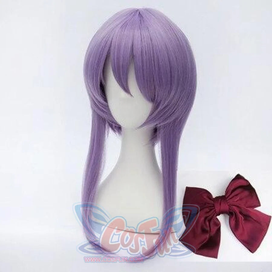 Seraph Of The End Shinoa Hiiragi Cosplay Wigs And Bowknot Barrettes Wig Hairpin Cap
