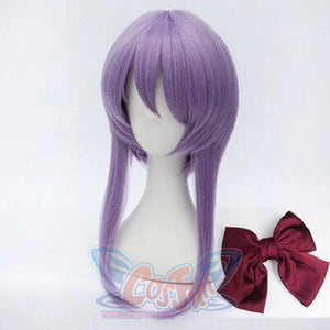 Seraph Of The End Shinoa Hiiragi Cosplay Wigs And Bowknot Barrettes Wig Hairpin Cap