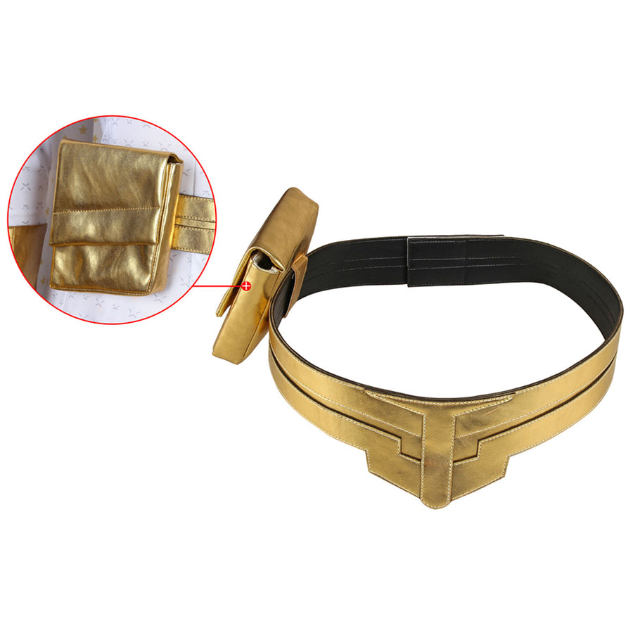 The Boys Starlight cosplay belt set pairs a gold-tone waist piece beside the detachable pouch.