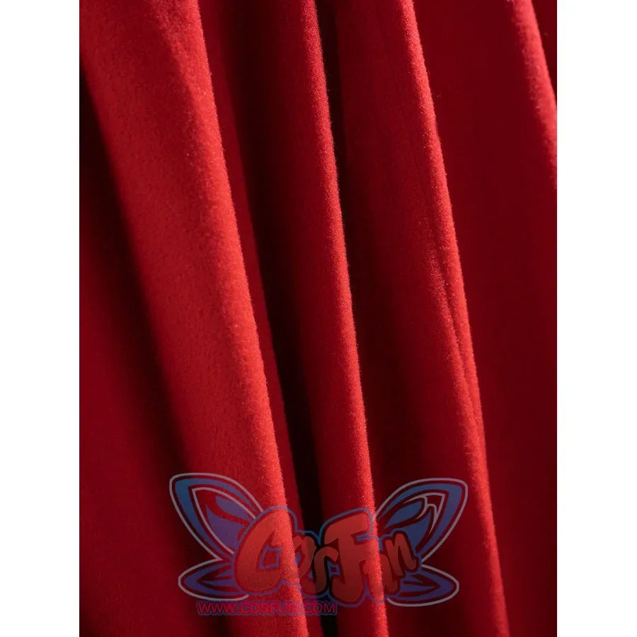 Thor Odinson cosplay cape detail with deep red folds and a soft woven surface.