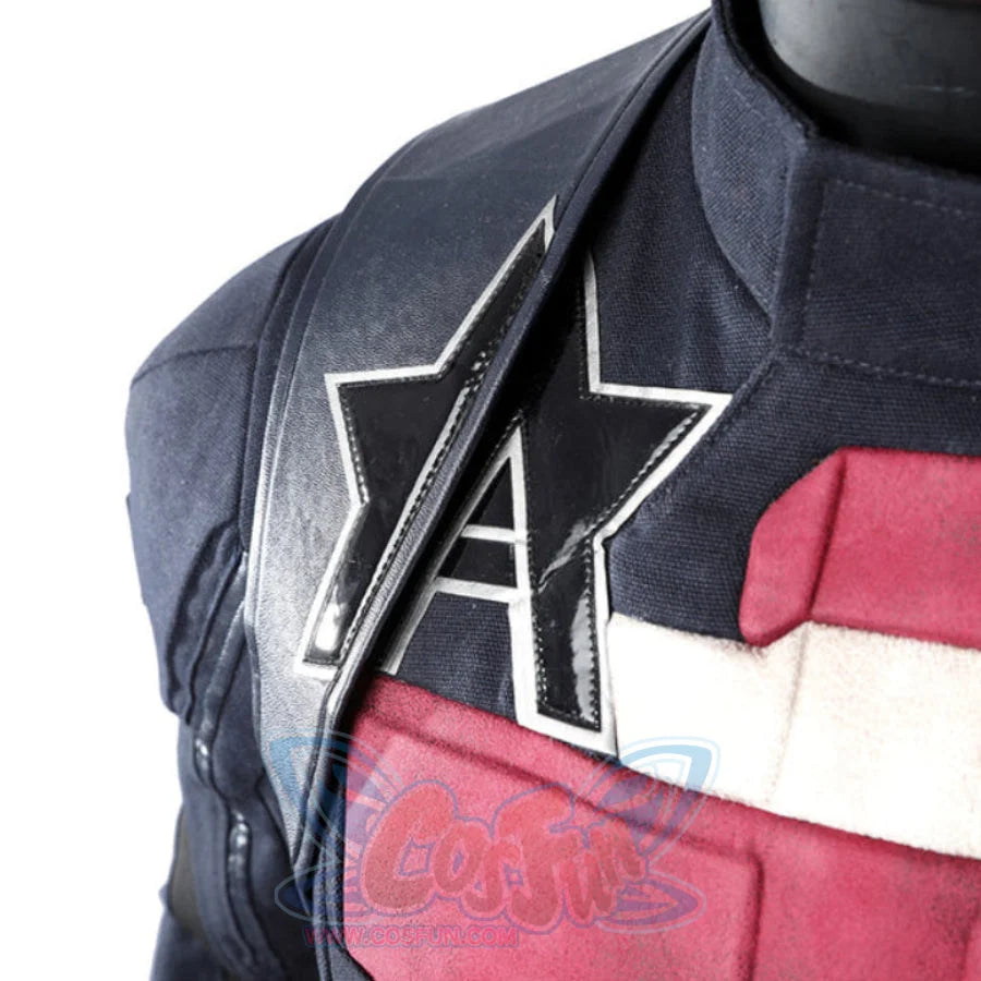 Thunderbolts John Walker cosplay costume chest panel highlights the signature layered star and shoulder harness.