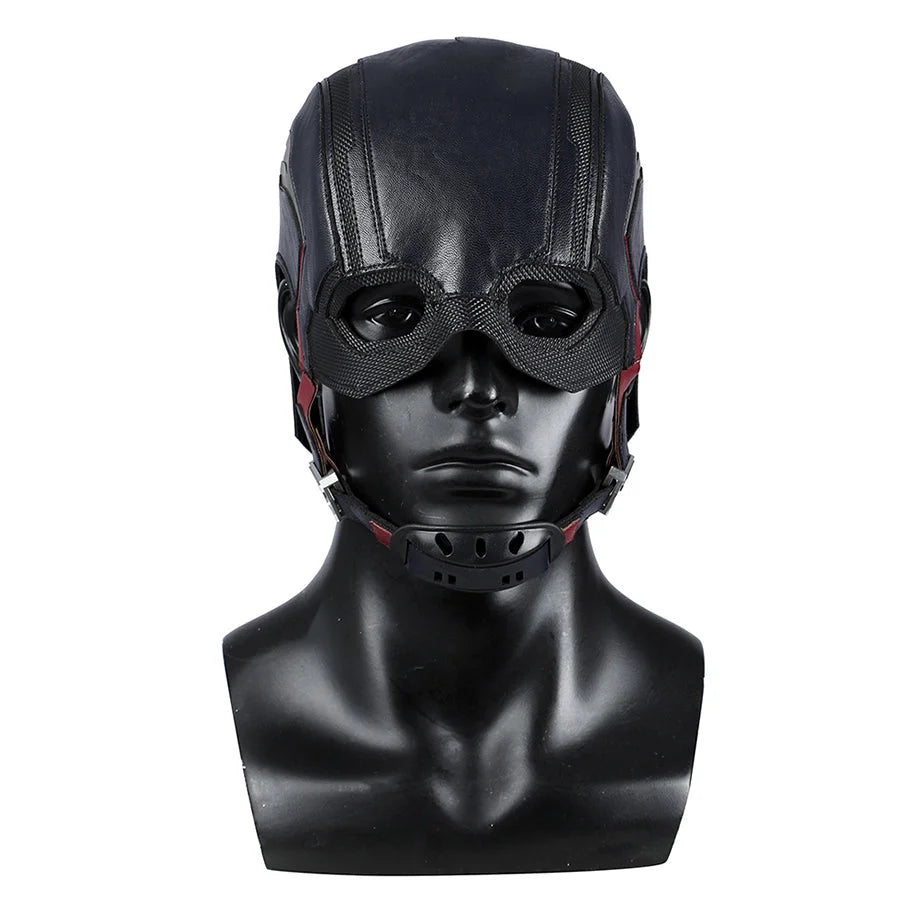 COSFUN Thunderbolts John Walker cosplay helmet pairs textured panels with a black base and red accents.