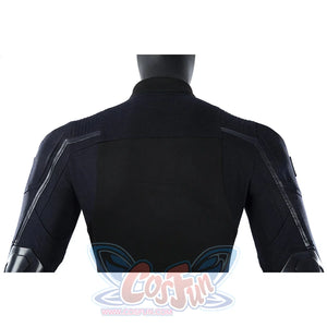 Thunderbolts John Walker cosplay costume jacket back centers textured panels and elbow armor.