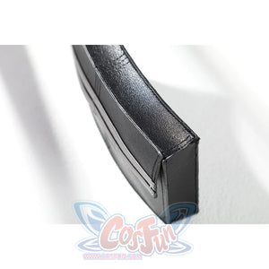 Thunderbolts John Walker cosplay costume details a black textured pouch with side stitching.