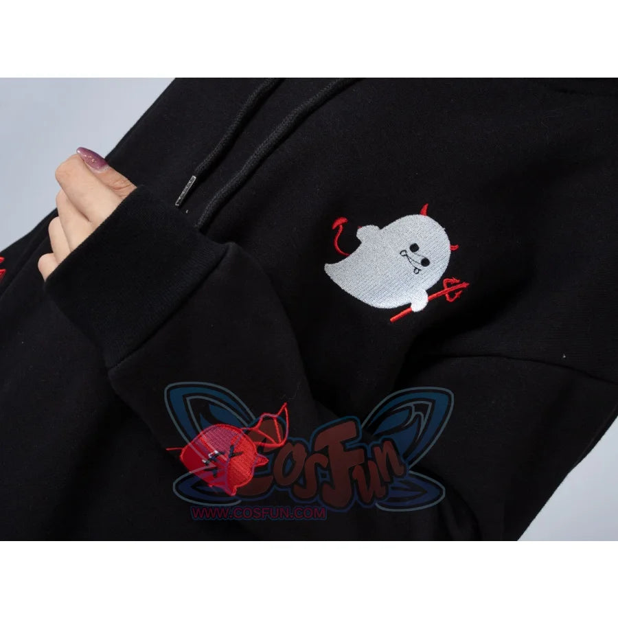 Trick Or Treat Little Devil Pattern Hoodies Halloween Pullover Mp005916 Hoodie