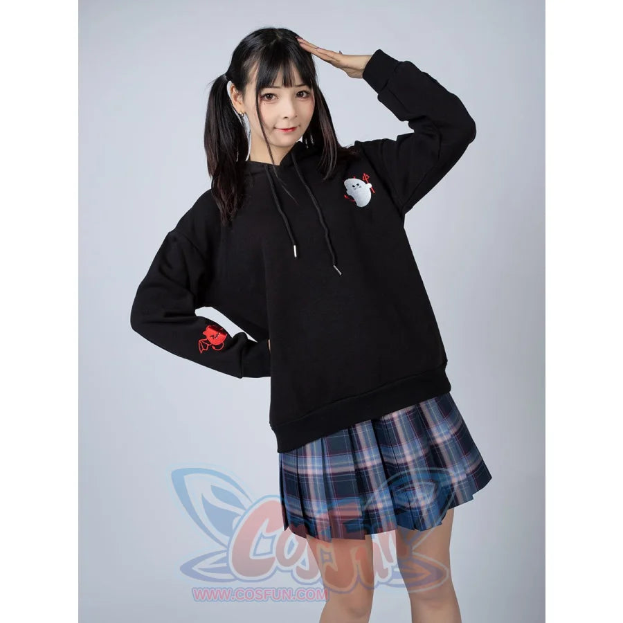 Trick Or Treat Little Devil Pattern Hoodies Halloween Pullover Mp005916 Hoodie