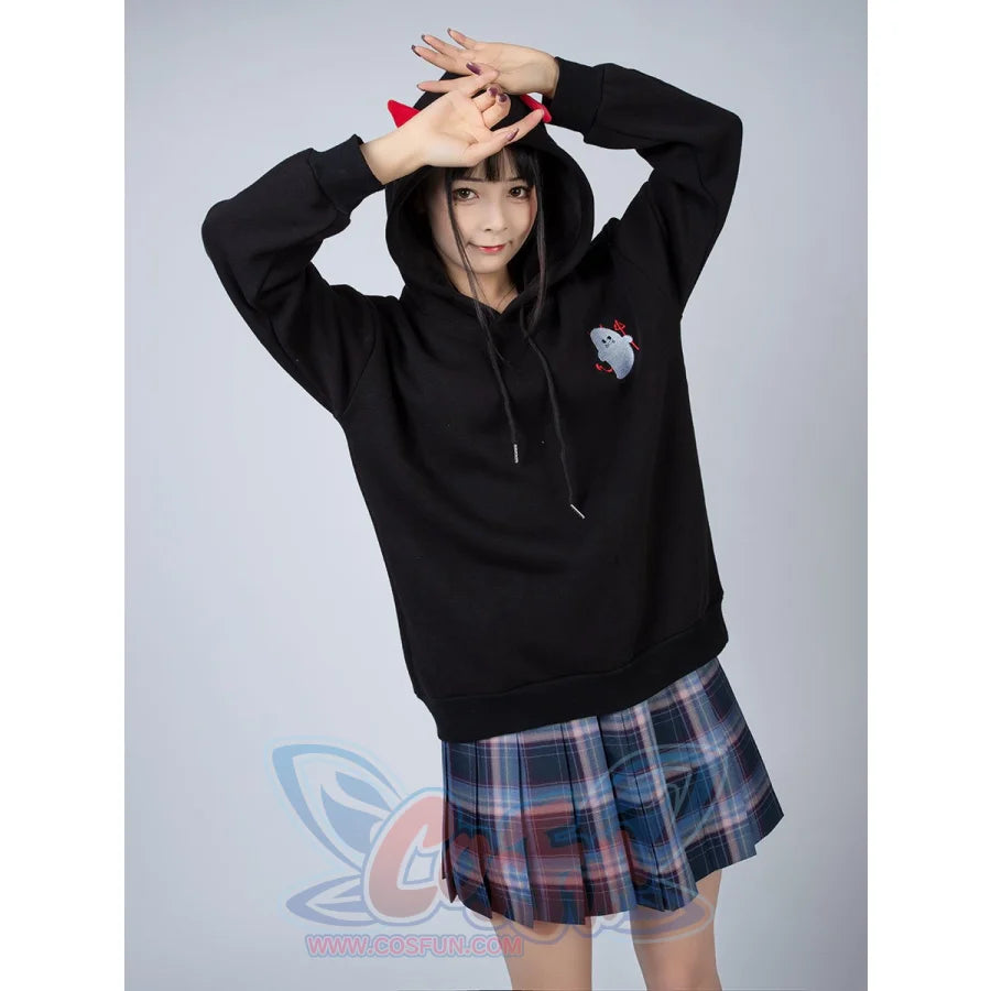 Trick Or Treat Little Devil Pattern Hoodies Halloween Pullover Mp005916 Hoodie