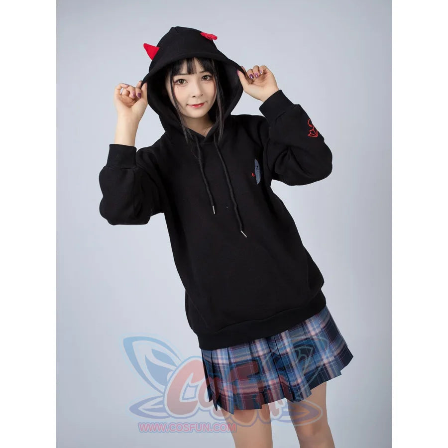 Trick Or Treat Little Devil Pattern Hoodies Halloween Pullover Mp005916 Hoodie
