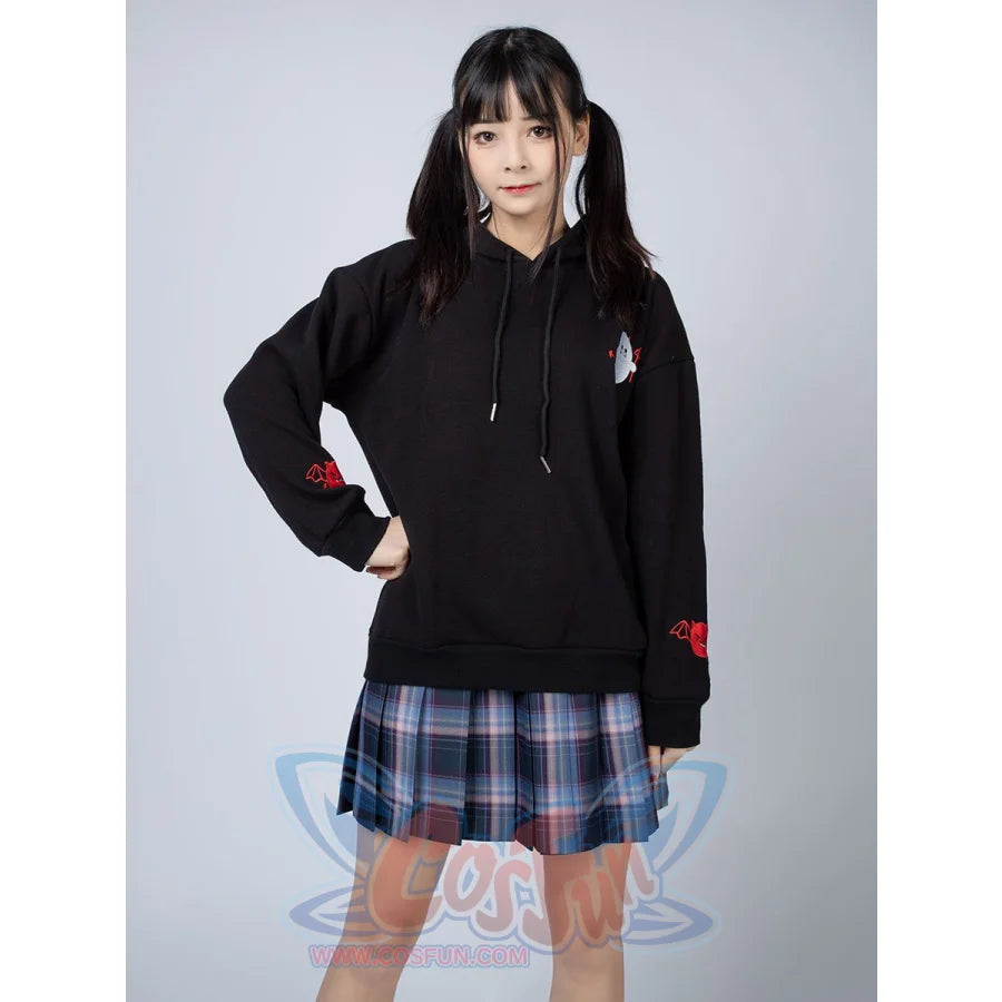 Trick Or Treat Little Devil Pattern Hoodies Halloween Pullover Mp005916 Hoodie