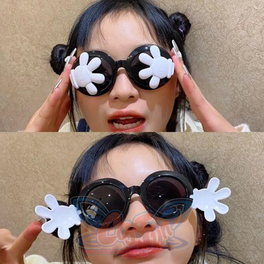 Unicorn Funny Toys Selfie Gadget Picnic Use Birthday Party Gifts Specs Glasses Black Hands