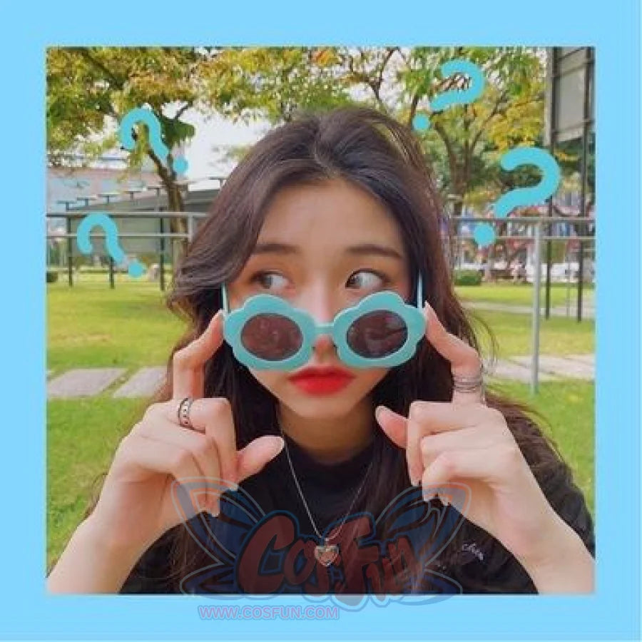 Unicorn Funny Toys Selfie Gadget Picnic Use Birthday Party Gifts Specs Glasses Blue Flowers