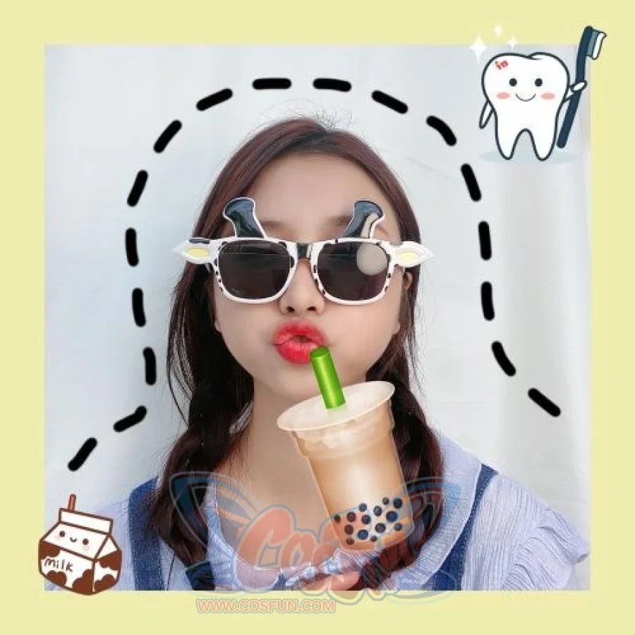 Unicorn Funny Toys Selfie Gadget Picnic Use Birthday Party Gifts Specs Glasses Cow